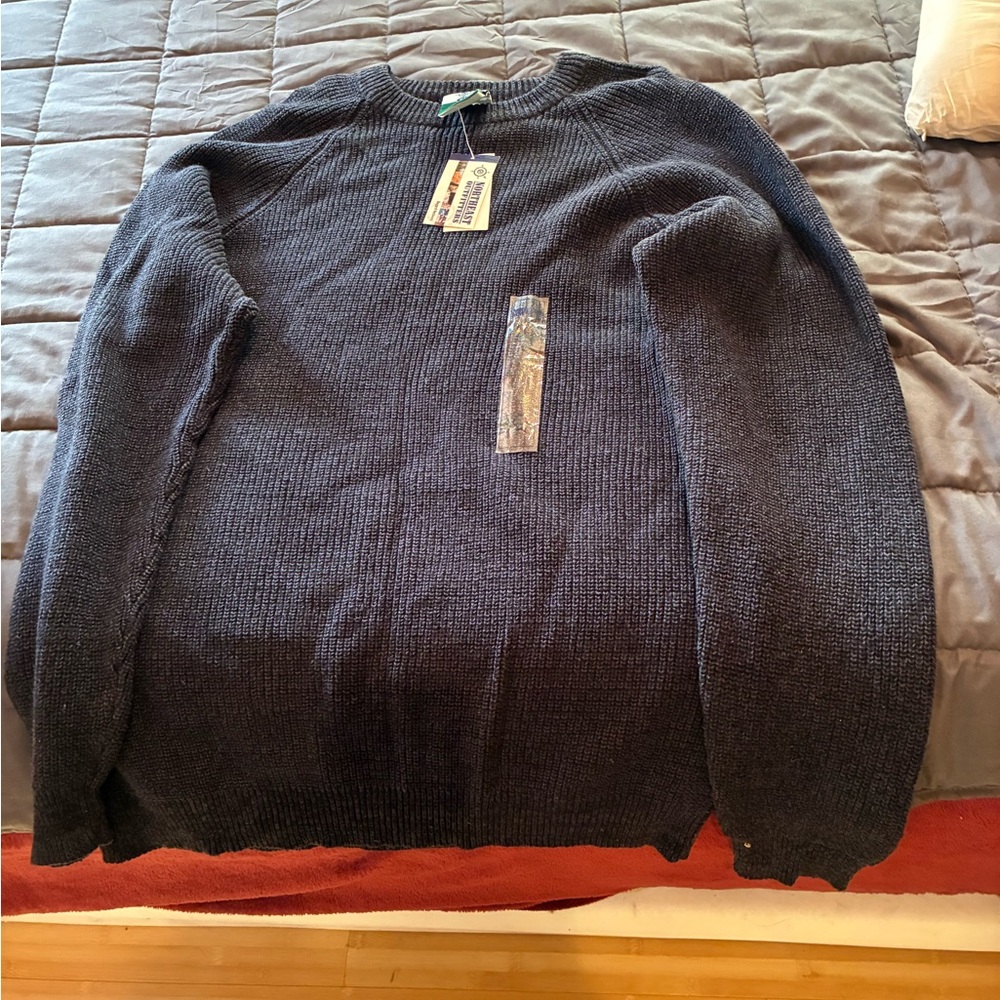 Men's Classic Navy Crewneck Sweater